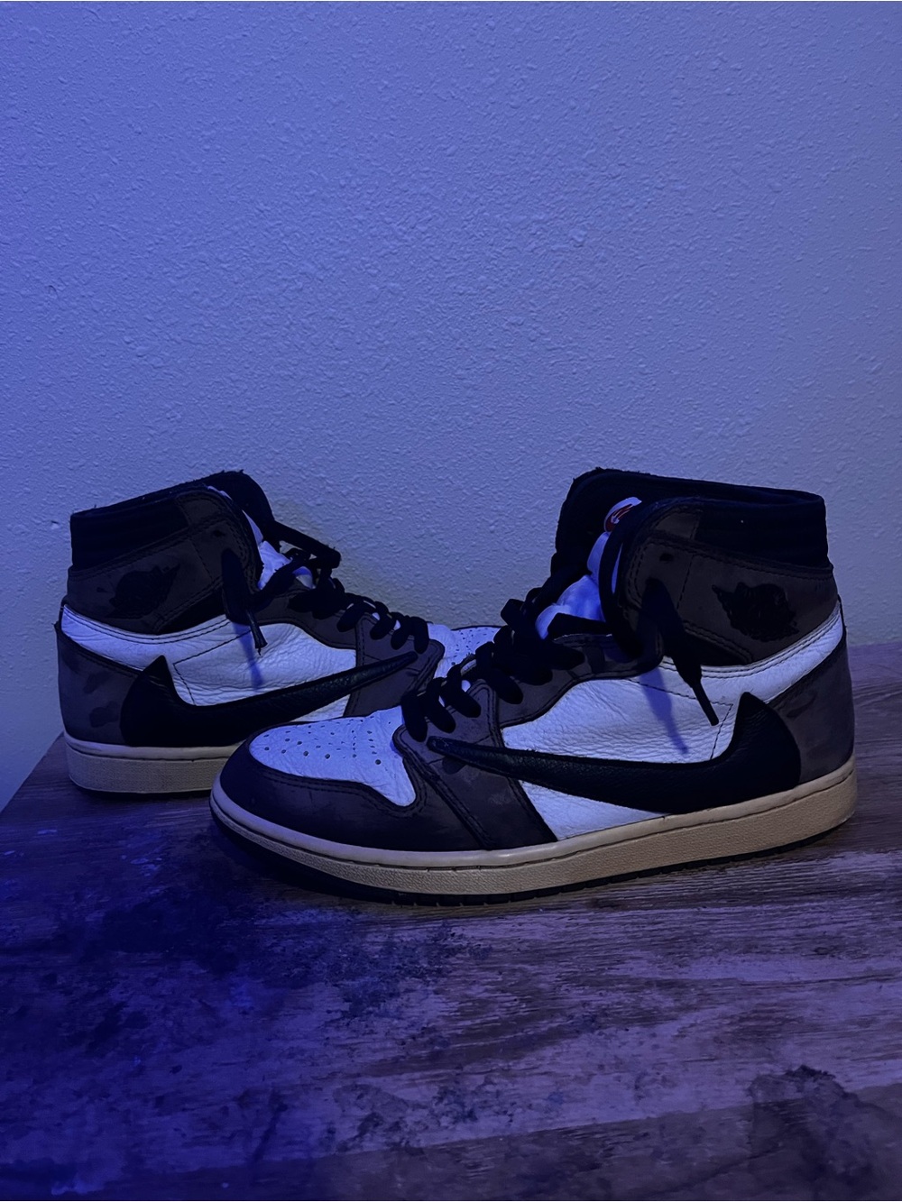 Nike Black and White High-Top Sneakers